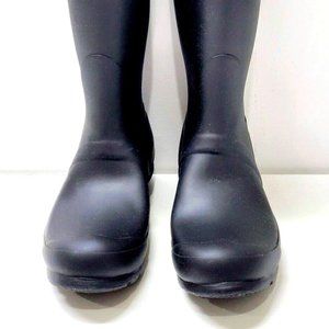 Hunter Original Tall Size 7 Rainboots Matte Waterproof, Black Color
